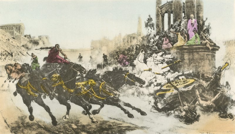 Závod římských vozů (barva litho) od European School