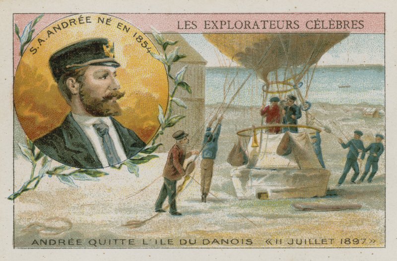 Salomon August Andree (chromolitho) od European School