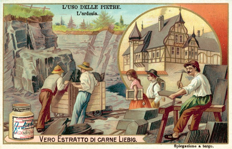 břidlice (chromolitho) od European School