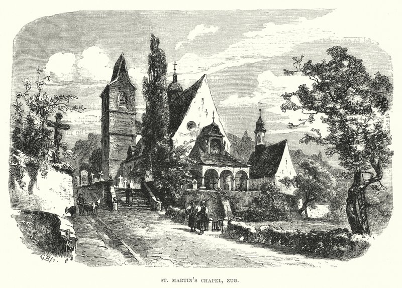 Kaple svatého Martina, Zug (rytina) od European School