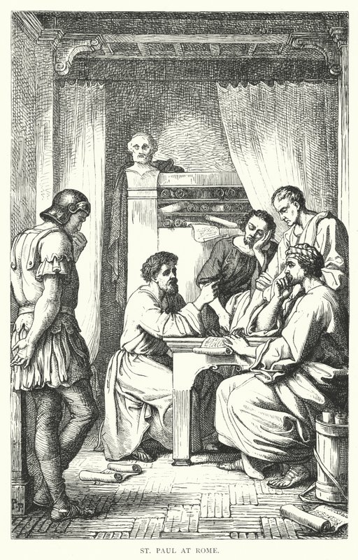 Svatý Pavel v Římě (rytina) od European School