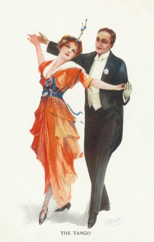 Tango (barevná litografie) od European School