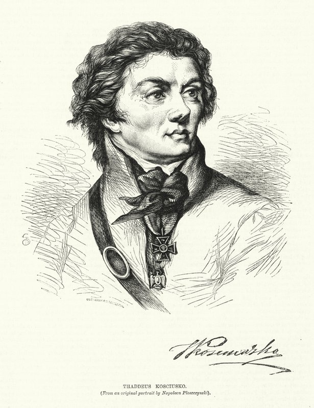Thaddeus Kosciusko (rytina) od European School