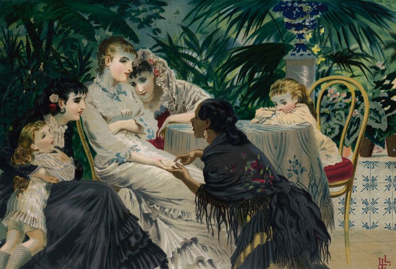 The Fortune Teller (chromolitho) od European School