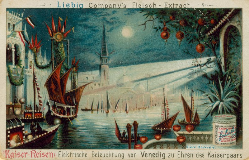 Benátky (chromolitho) od European School