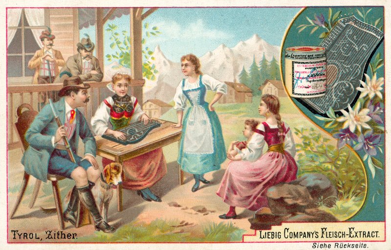 Citera, Tyrolsko (chromolitho) od European School