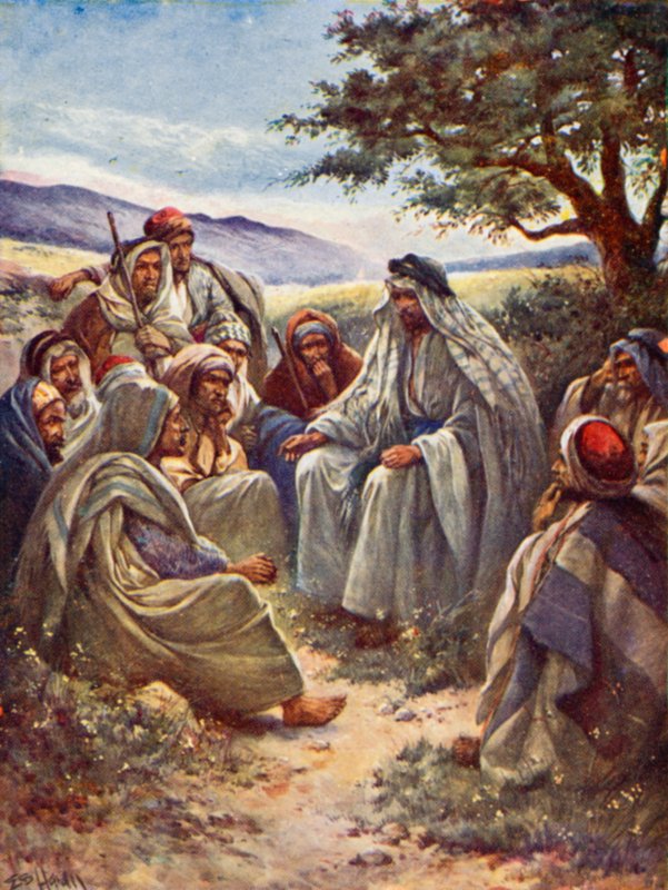 Kázání na hoře (barva lito) od Evelyn Stuart Hardy