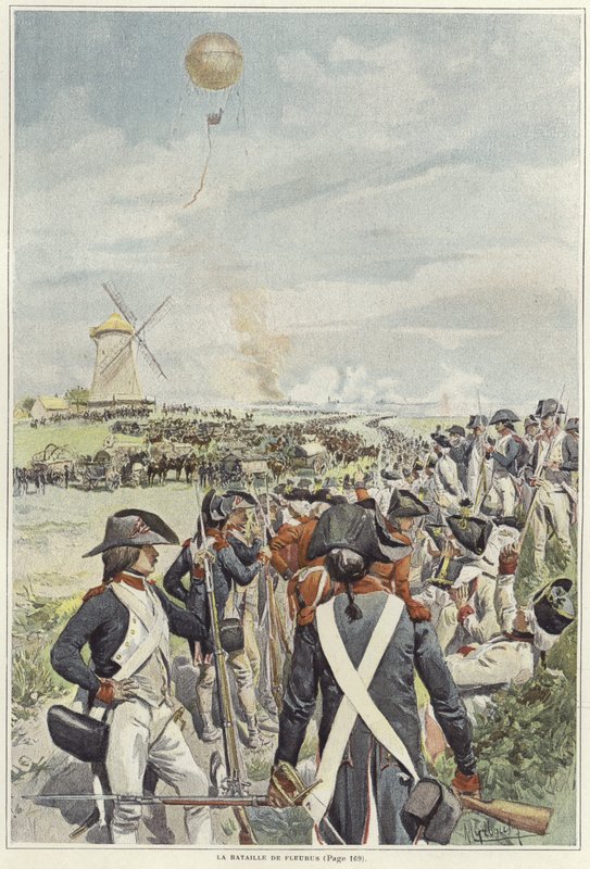 Bitva o Fleurus od Felicien baron de Myrbach Rheinfeld