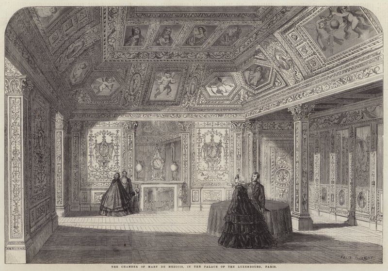 Komnata Marie de Medicis v Lucemburském paláci v Paříži od Felix Thorigny