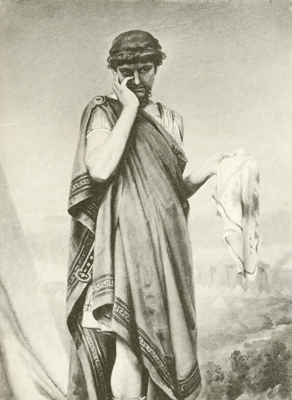Cymbeline. Akt V-Scene I (hlubotisk) od Felix Octavius Carr Darley