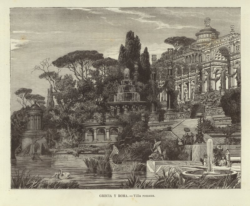Řecko a Řím - římská vila od Ferdinand Knab