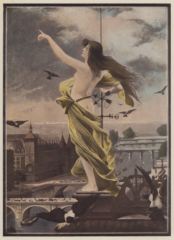 Korouhvička (barva litho) od Fernand Le Quesne