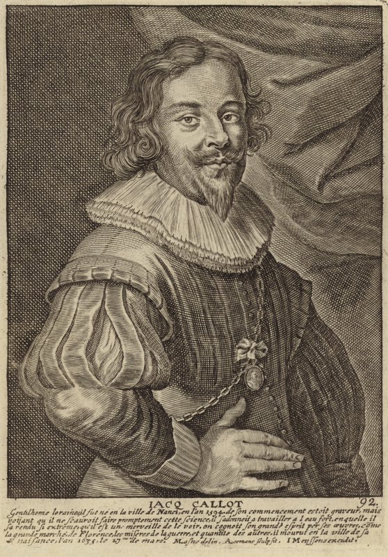 Portrét Jacquese Callota od Flemish School