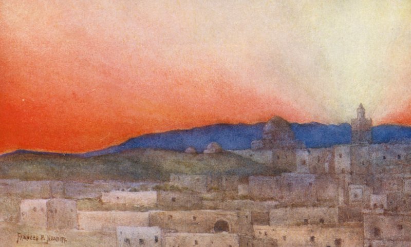 A Desert Afterglow (barevná litografie) od Frances Nesbitt