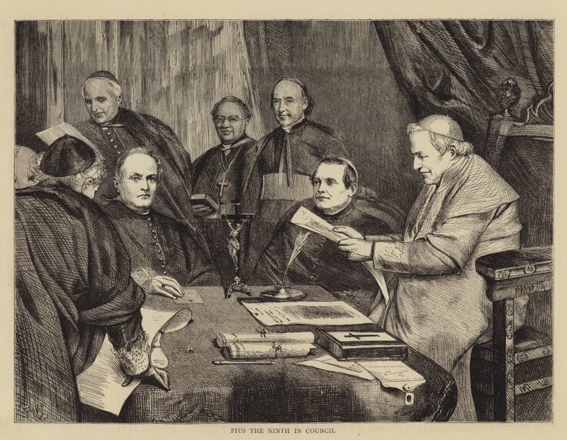 Pius Devátý v Radě od Francis Wilfred Lawson