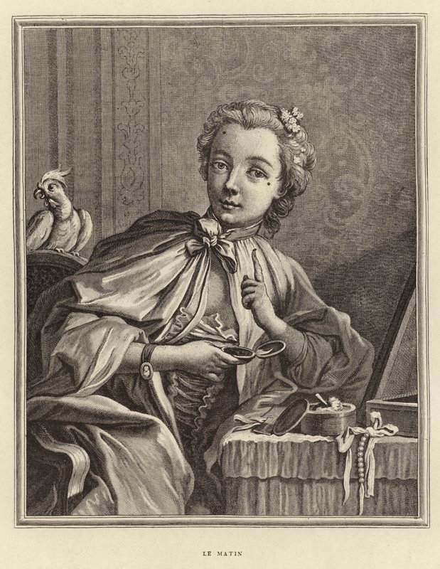Ráno (rytina) od Francois (after) Boucher