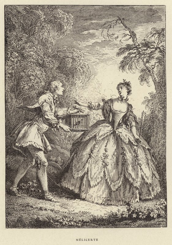 Melicerte (rytina) od Francois (after) Boucher