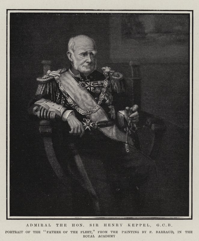 Admirál ctihodný sir Henry Keppel, GCB od Francois Barraud