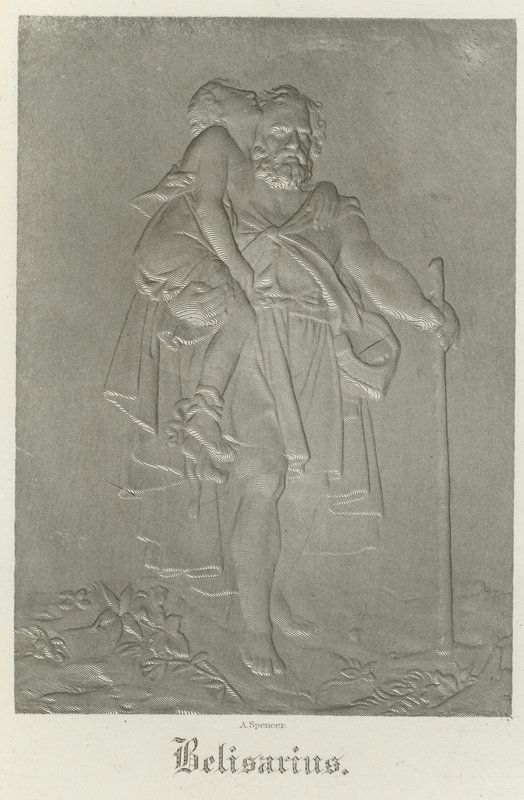 Belisarius nese svého mladého průvodce od Francois Pascal Simon Gerard