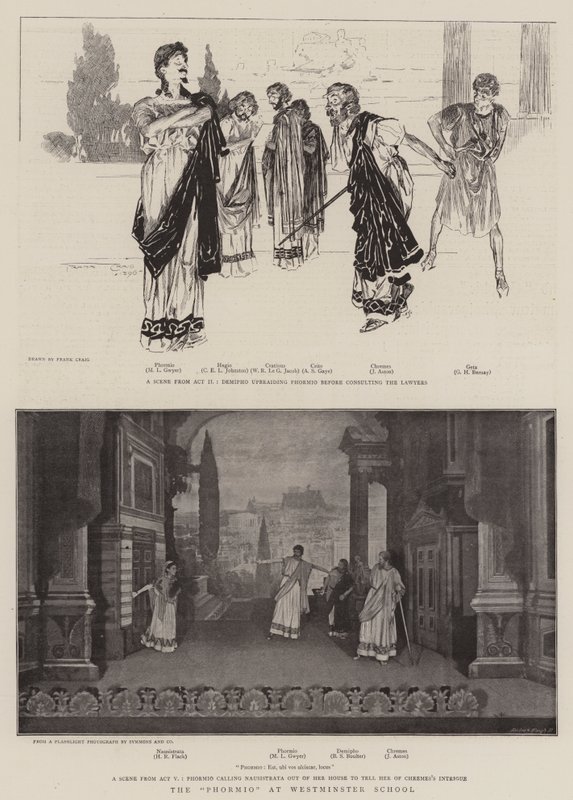 Phormio ve Westminsterské škole od Frank Craig