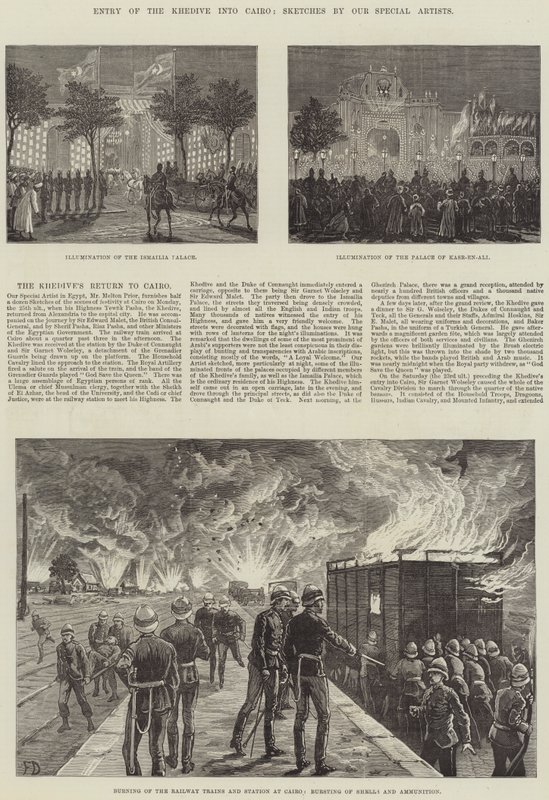 Vstup Khedive do Káhiry od Frank Dadd