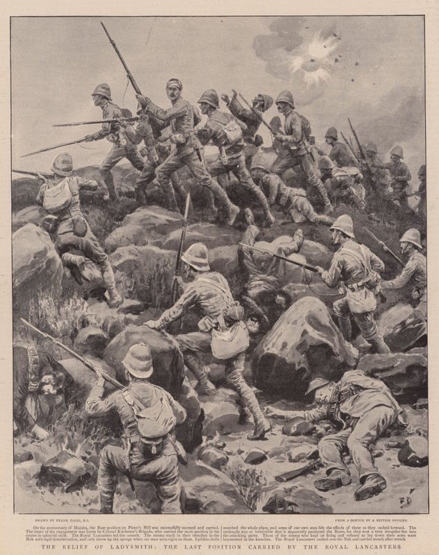 The Relief of Ladysmith, Poslední pozice nesená Royal Lancastery od Frank Dadd