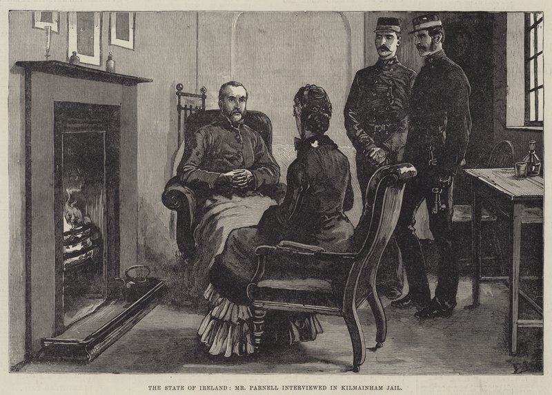 Stát Irsko, pan Parnell vyzpovídal v Kilmainham Jail od Frank Dadd