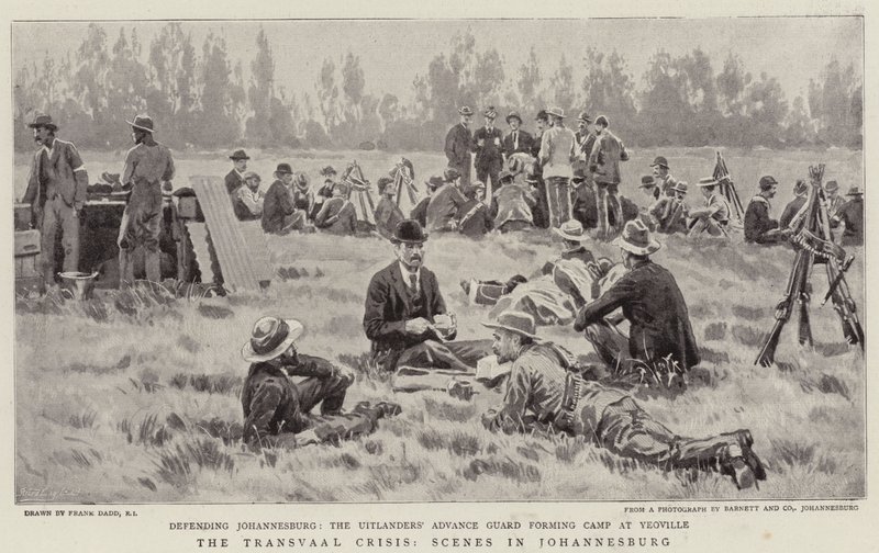Transvaalská krize, scény v Johannesburgu od Frank Dadd