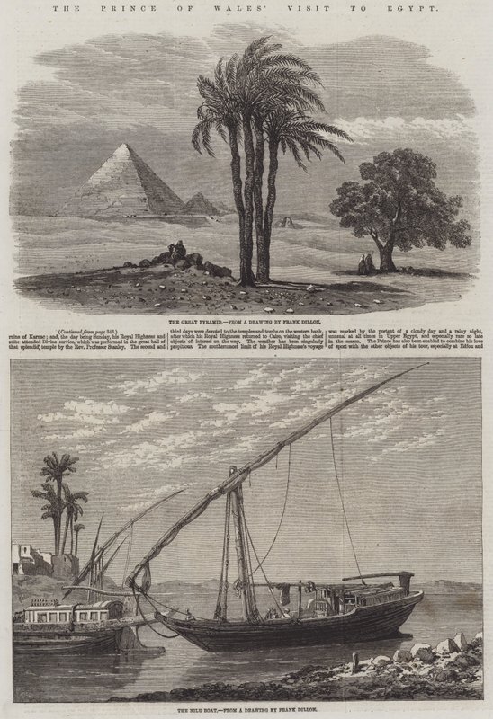 Návštěva prince z Walesu v Egyptě od Frank Dillon