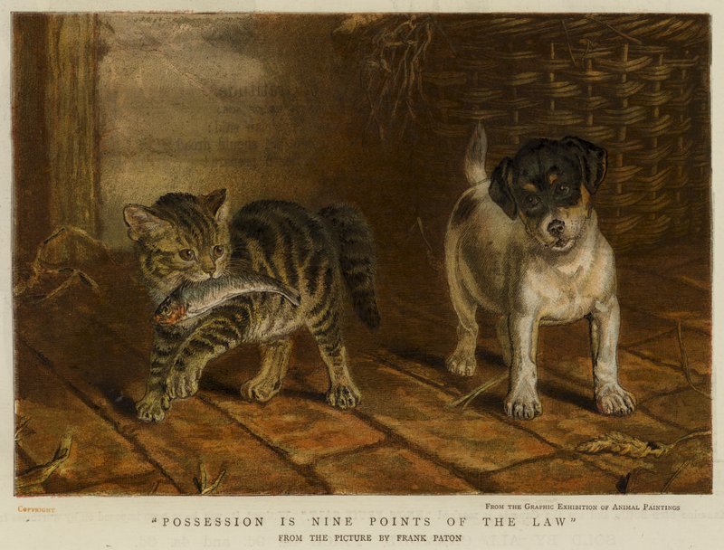 Vlastnictví je devět bodů zákona (chromolitho) od Frank Paton