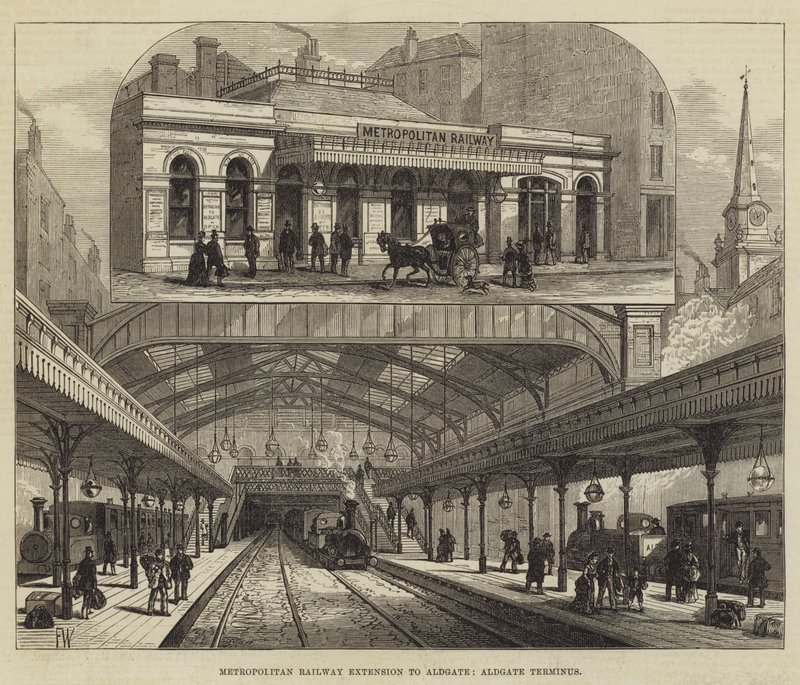 Metropolitan Railway Extension to Aldgate, Aldgate Terminus od Frank Watkins