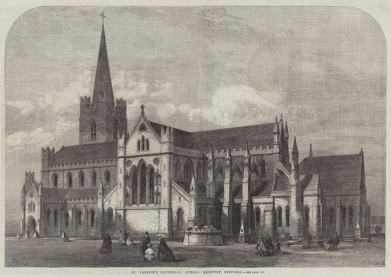 Katedrála svatého Patrika, Dublin, nedávno restaurována od Frank Watkins