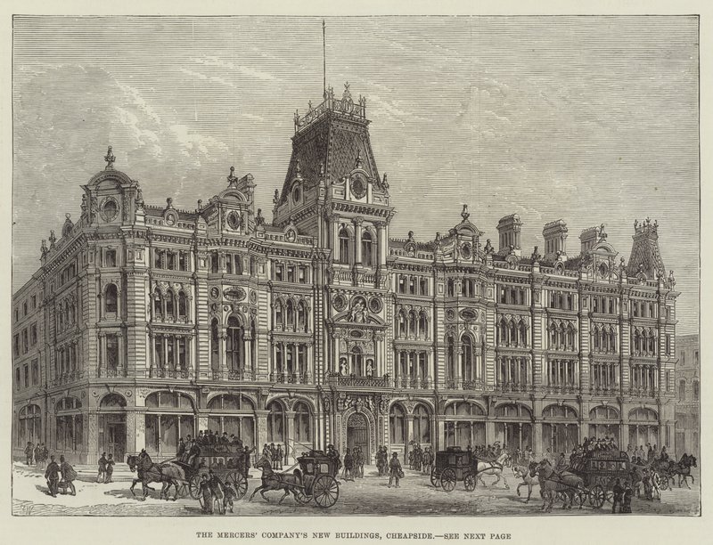 Nové budovy společnosti Mercers, Cheapside od Frank Watkins