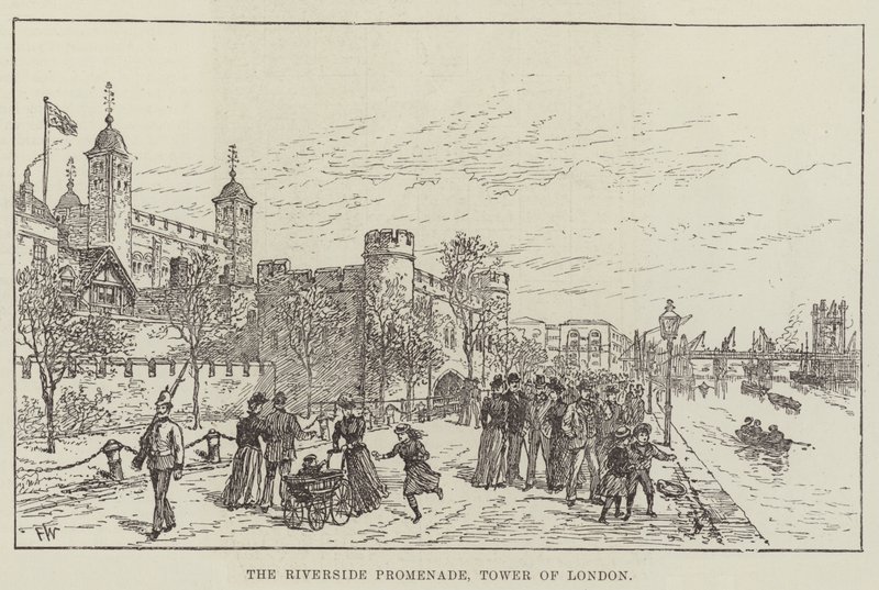 Riverside Promenade, Tower of London od Frank Watkins