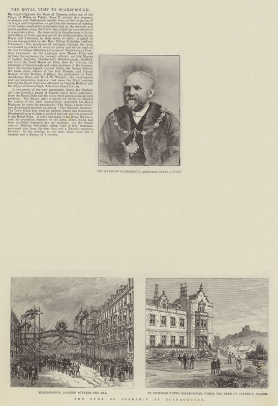 Královská návštěva ve Scarborough od Frank Watkins