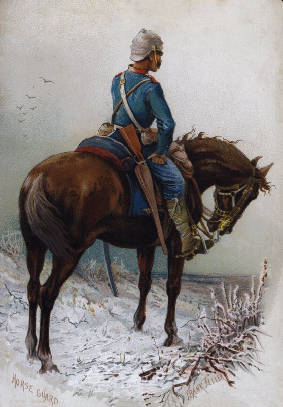 Horse Guard (barevná lito) od Frank (after) Feller