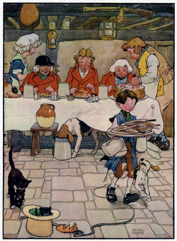 Tři veselí lovci (barevné lito) od Frank Adams