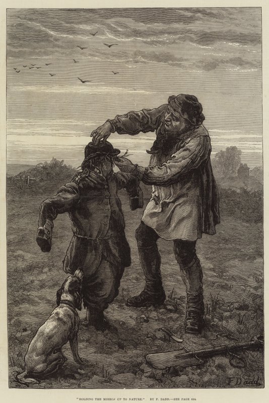 Držení zrcadla přírodě od Frank Dadd
