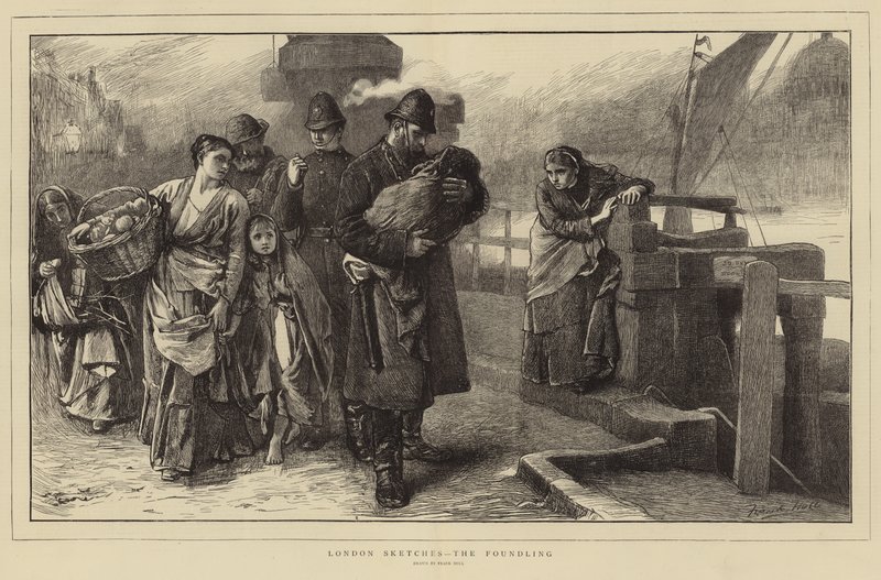 London Sketches - The Foundling od Frank Holl