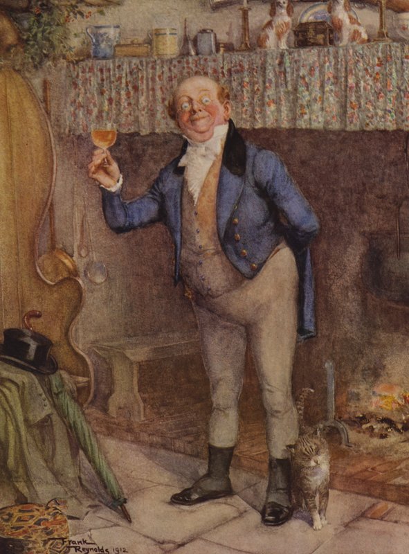 Pan Pickwick (barevná litografie) od Frank Reynolds