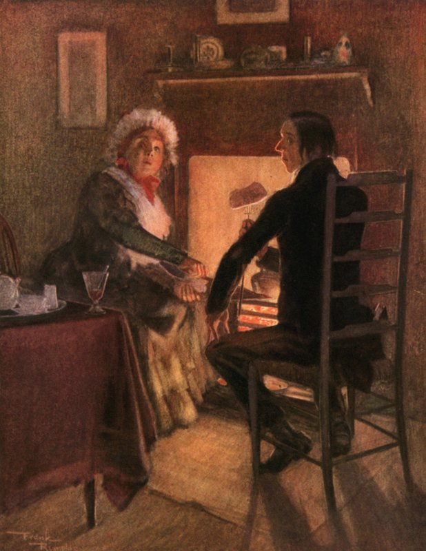 Paní Wellerová a pan Stiggins (barevná litografie) od Frank Reynolds