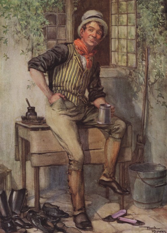 Samuel Weller (barevná litografie) od Frank Reynolds