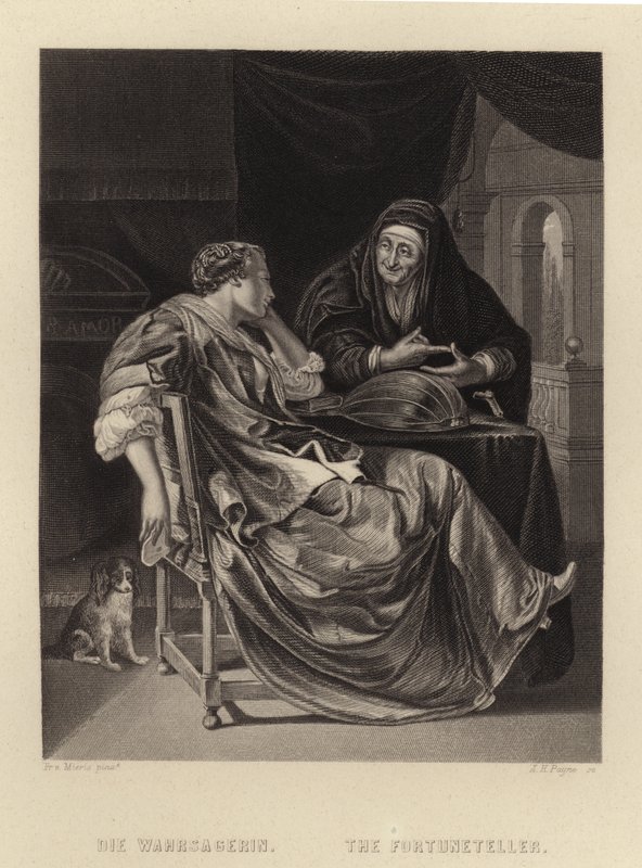 Věštkyně od Frans van Mieris