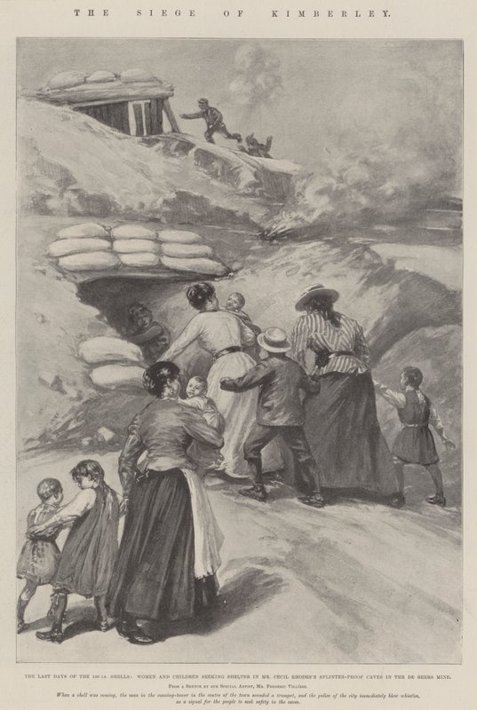 Obléhání Kimberley od Frederic Villiers