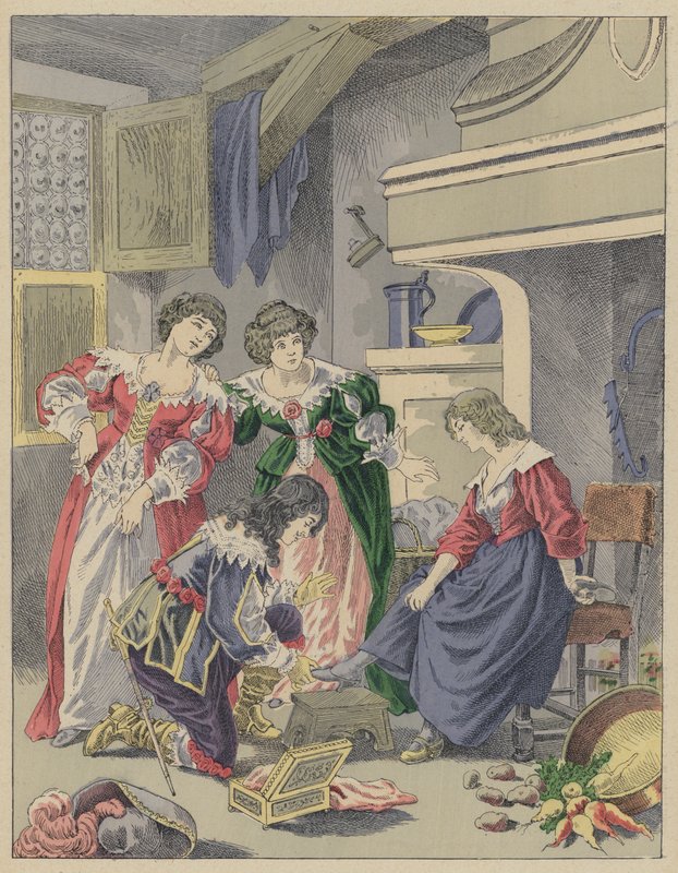 Cendrillon, Popelka (barva litho) od Frederic Theodore (after) Lix