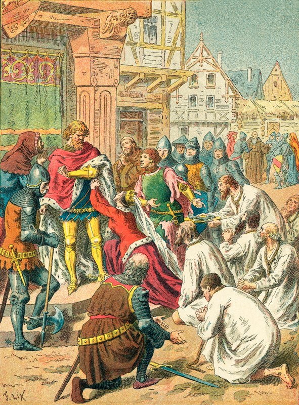 Měšťané z Calais od Frederic Theodore Lix