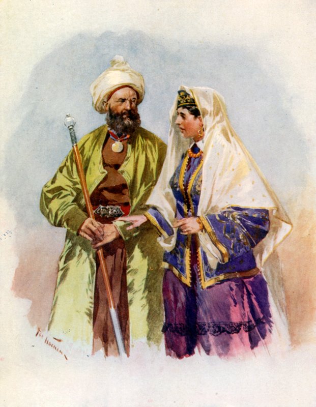 Turcoman a jeho žena od Frederic de Haenen