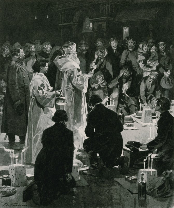 Velikonoční večer od Frederic de Haenen