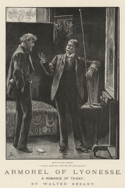Armorel of Lyonesse, Romance of To-Day, Walter Besant od Frederick Barnard