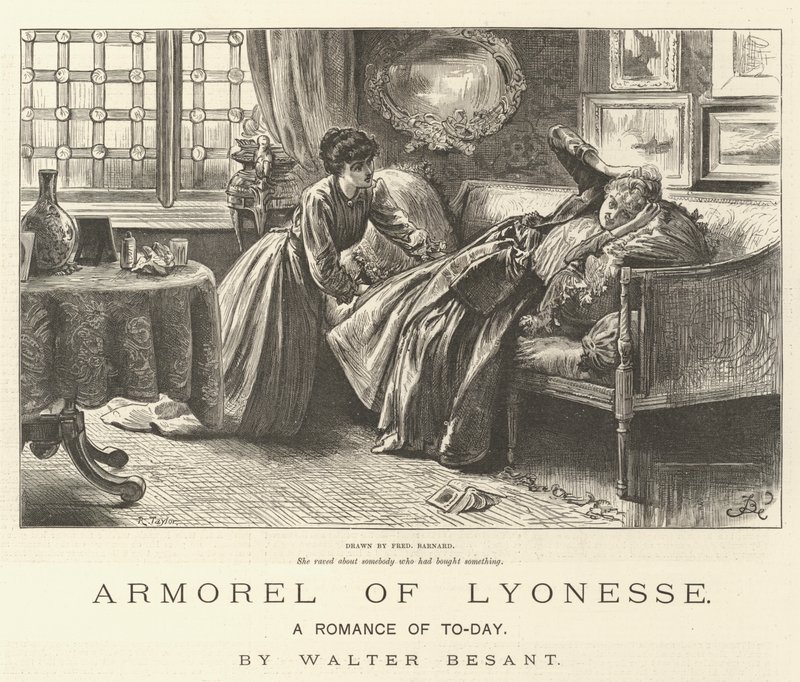 Armorel of Lyonesse, Romance of To-Day, Walter Besant od Frederick Barnard